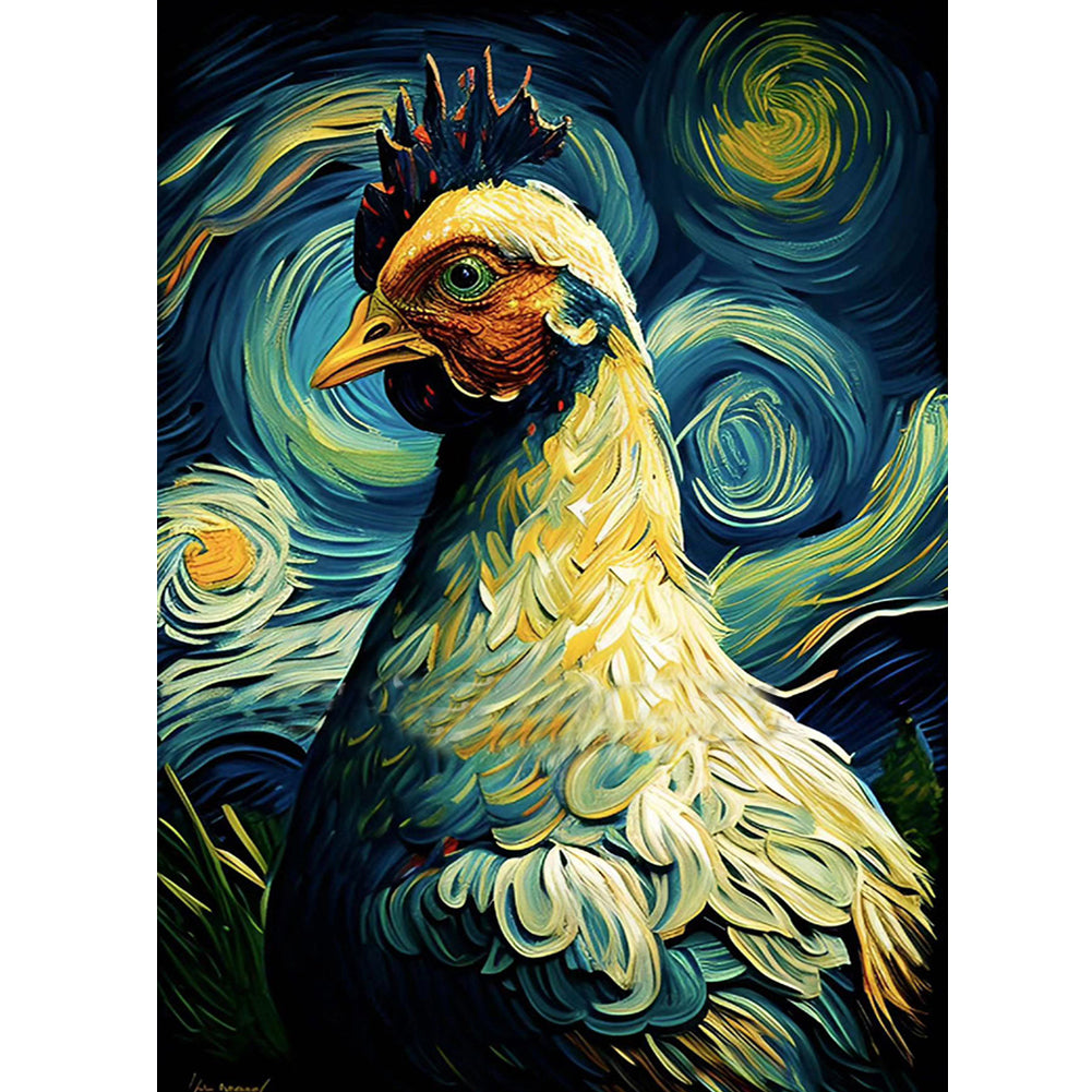 Star Chicken 30*40Ccm(canvas) full round drill diamond painting