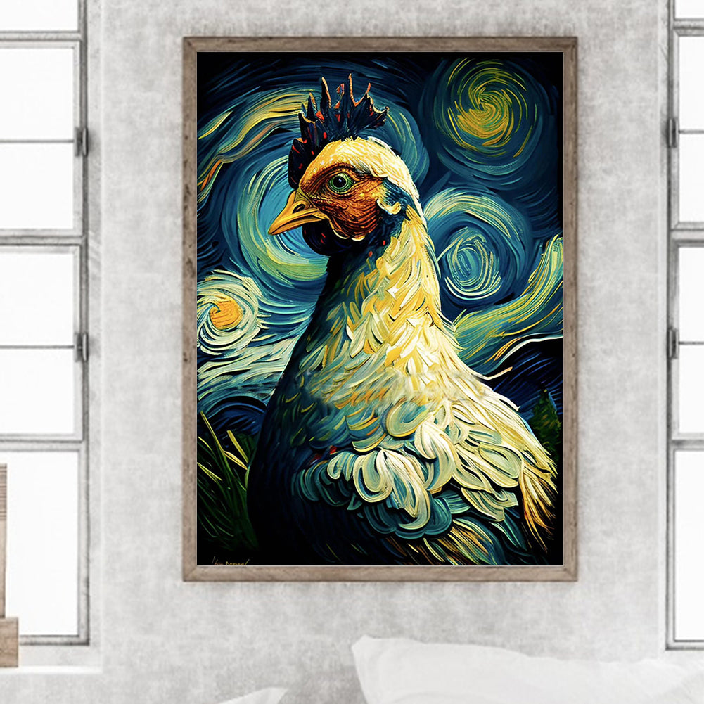 Star Chicken 30*40Ccm(canvas) full round drill diamond painting