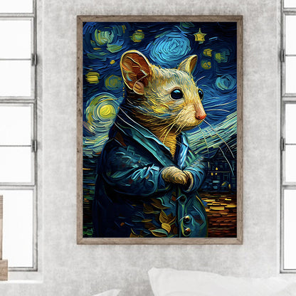 Star Mouse 30*40Ccm(canvas) full round drill diamond painting