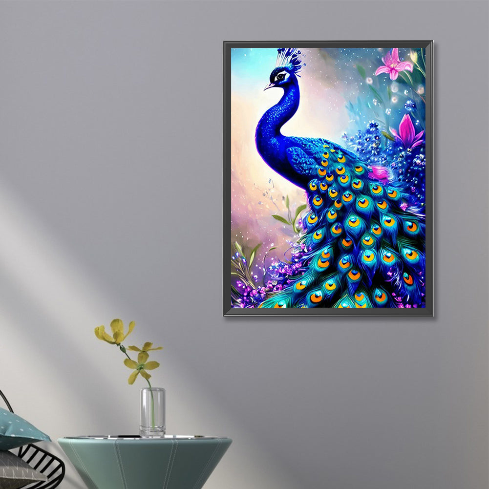 Peacock - Full Round Drill Diamond Painting 45*60CM