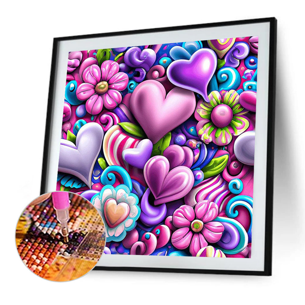 Full Of Love-O650*50cm(canvas) full-round drill diamond painting