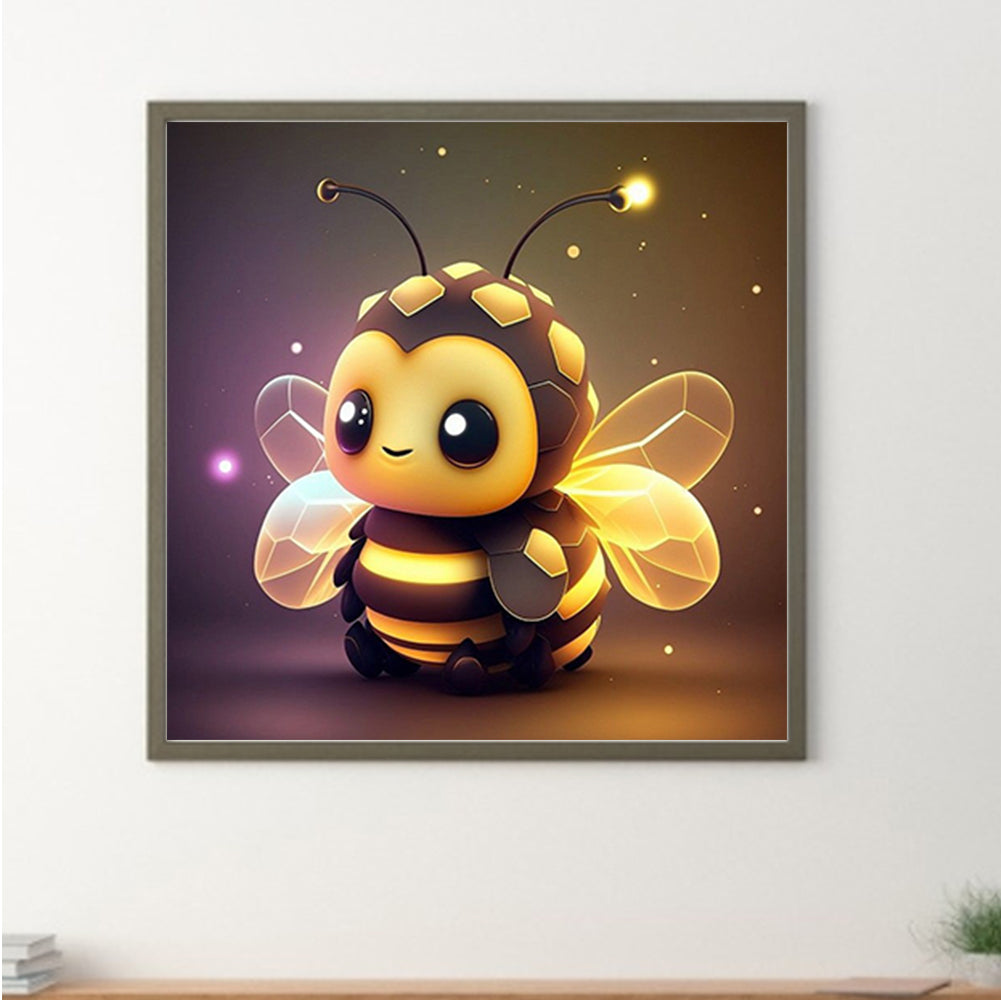 Glowing Bee In The Dark-O630*30cm(canvas) full-round drill diamond painting