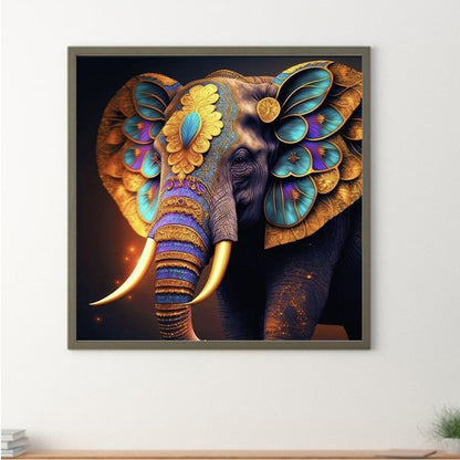 Butterfly Elephant 30*30Ccm(canvas) full round drill diamond painting