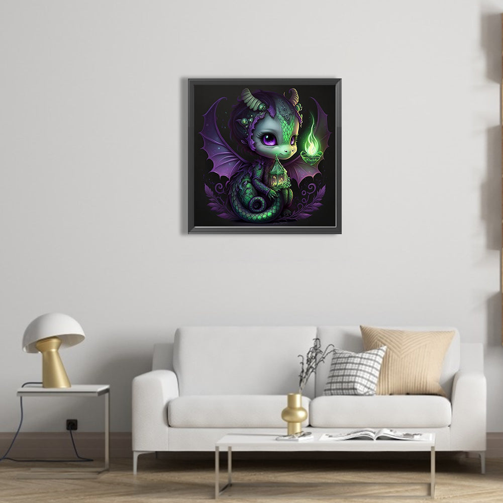 Green Lantern Pterosaur - Full Square Drill Diamond Painting 40*40CM
