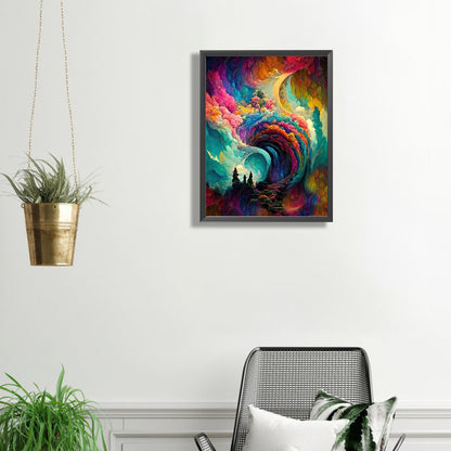 Colorful Auspicious Clouds - Full Square Drill Diamond Painting 50*60CM