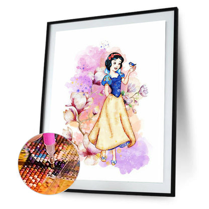 Snow White In The Forest-O640*50cm(canvas) full-round drill diamond painting