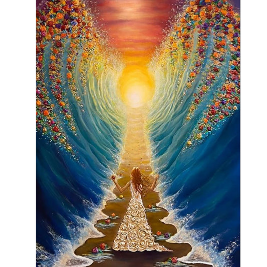 Man And Waves 30*40Ccm(canvas) full round drill diamond painting