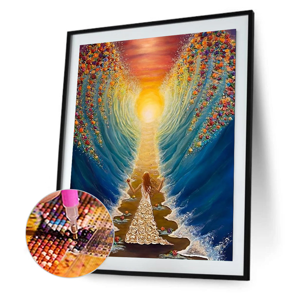 Man And Waves 30*40Ccm(canvas) full round drill diamond painting
