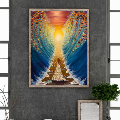 Man And Waves 30*40Ccm(canvas) full round drill diamond painting