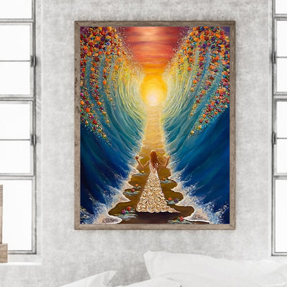 Man And Waves 30*40Ccm(canvas) full round drill diamond painting
