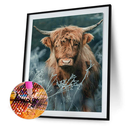 Grass Bull - Full Square Drill Diamond Painting 50*60CM