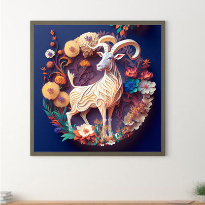 Goat Pumped 30*30Ccm(canvas) full round drill diamond painting