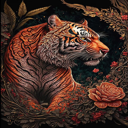 Tiger - Full Square Drill Diamond Painting 50*60CM