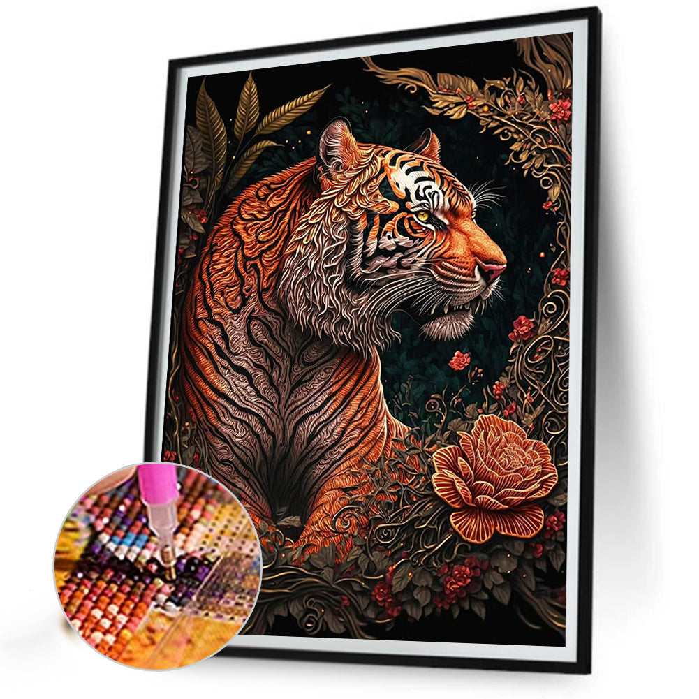 Tiger - Full Square Drill Diamond Painting 50*60CM