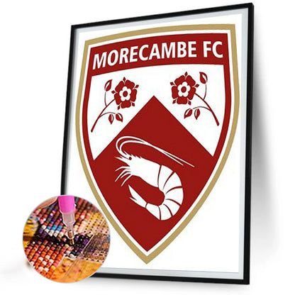Morecambe Football Team Logo - Full Round Drill Diamond Painting 30*40CM