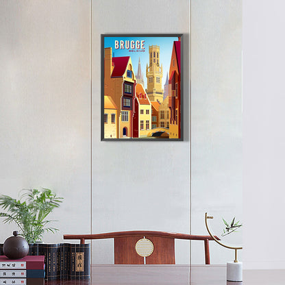 Architecture - Full Round Drill Diamond Painting 30*40CM