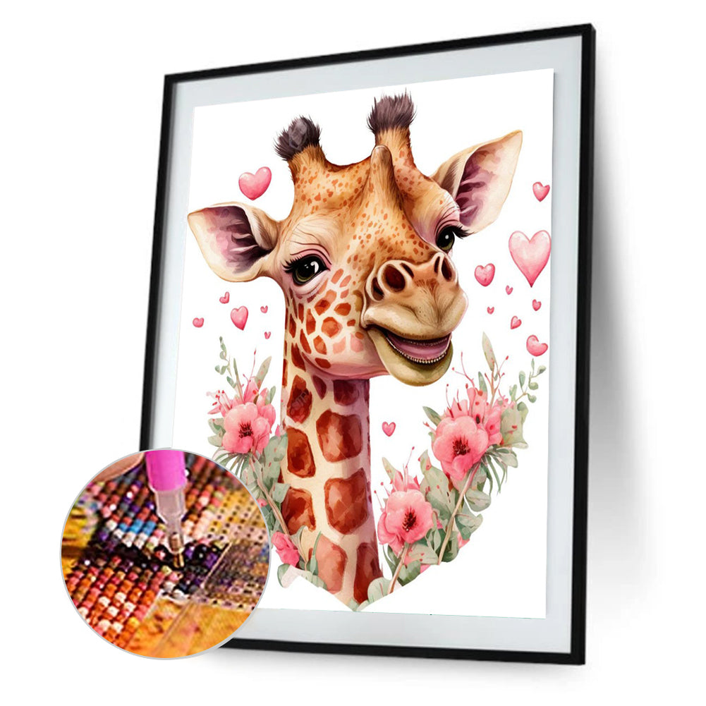 Giraffe 30*40Ccm(canvas) full round drill diamond painting