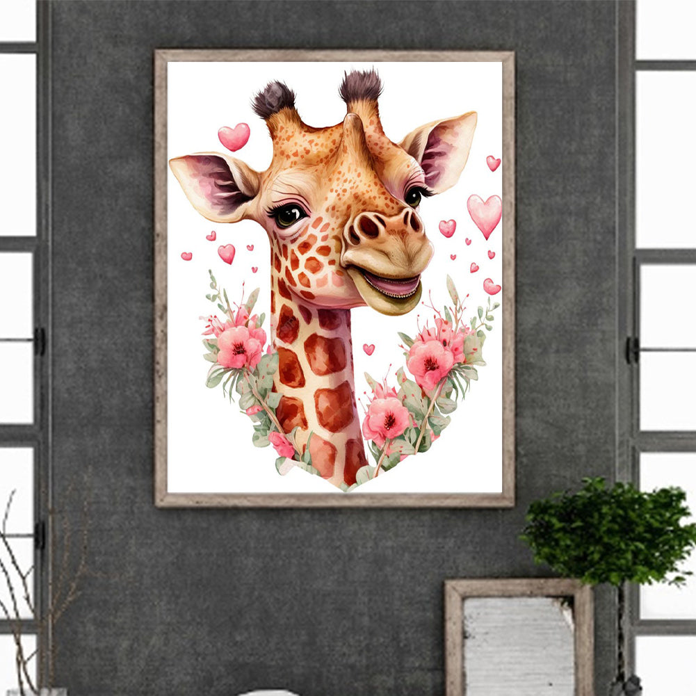 Giraffe 30*40Ccm(canvas) full round drill diamond painting