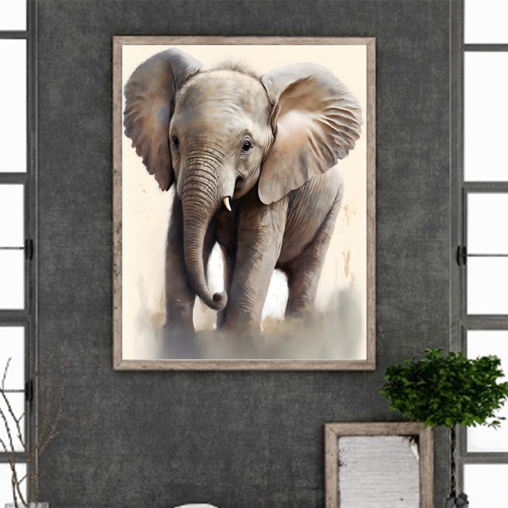 Elephant 30*40Ccm(canvas) full round drill diamond painting