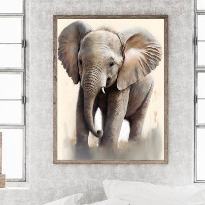 Elephant 30*40Ccm(canvas) full round drill diamond painting