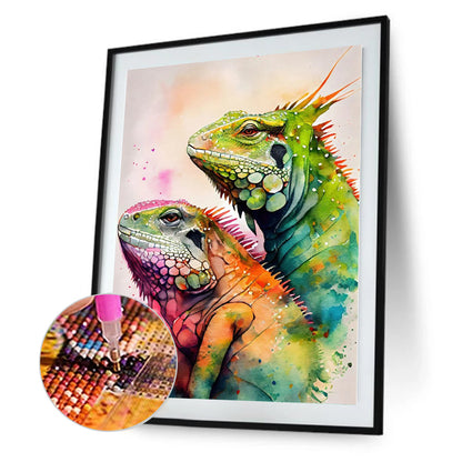 Lizard 30*40Ccm(canvas) full round drill diamond painting