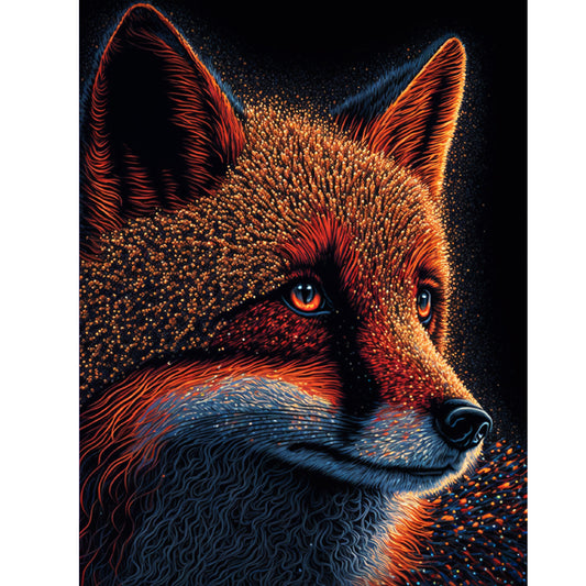 Highlight Fox 30*40Ccm(canvas) full round drill diamond painting