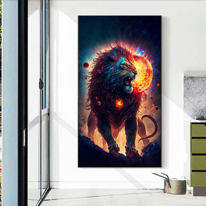 Lion And Fireball 40*70Ccm(canvas) full round drill diamond painting