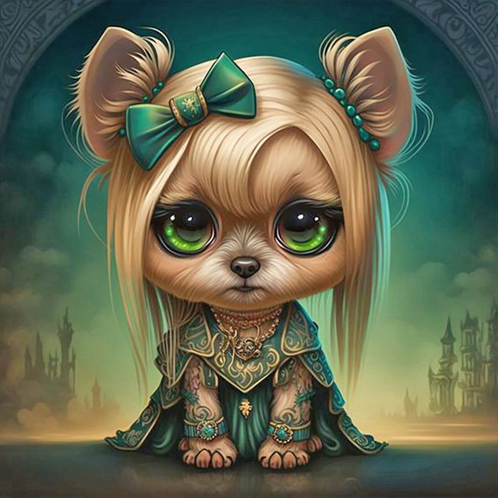 Cute Puppy - Full Round Drill Diamond Painting 30*30CM