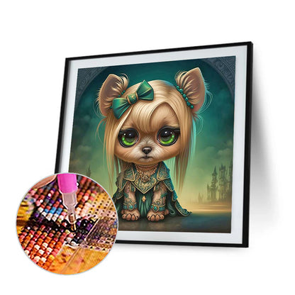 Cute Puppy - Full Round Drill Diamond Painting 30*30CM