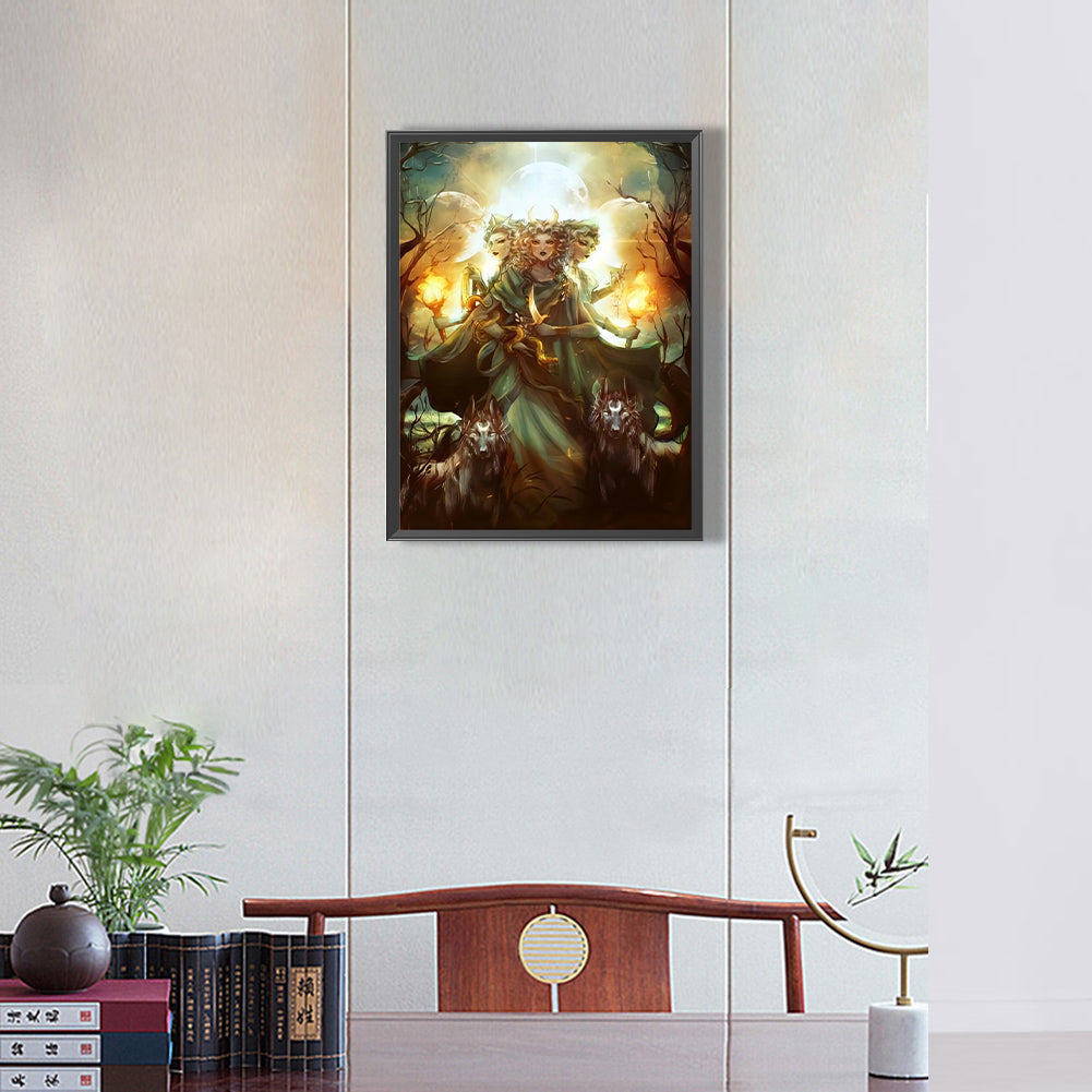Mana Goddess - Full Round Drill Diamond Painting 30*40CM