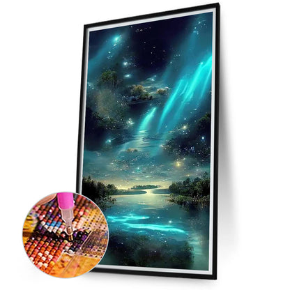 Moonlight Through The Clouds 40*70Ccm(canvas) full round drill diamond painting