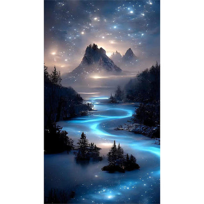 Milky Way And Starry Sky 40*70Ccm(canvas) full round drill diamond painting