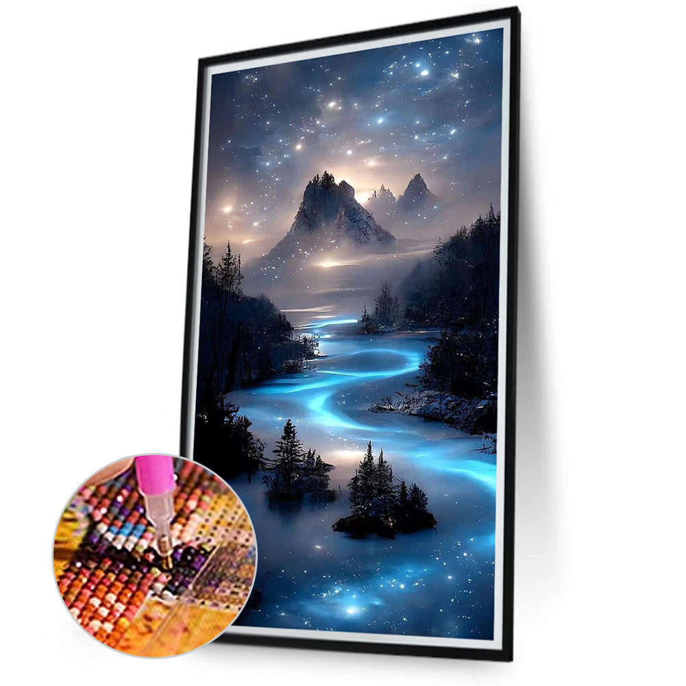 Milky Way And Starry Sky 40*70Ccm(canvas) full round drill diamond painting