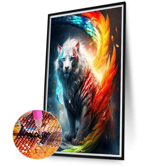 Colorful Tiger - Full Square Drill Diamond Painting 40*70CM