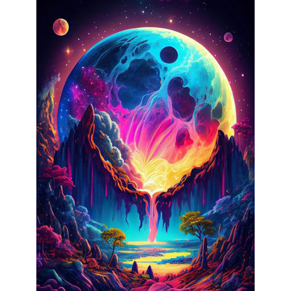 Colorful Clouds - Full Round Drill Diamond Painting 30*40CM