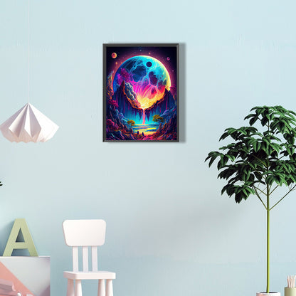 Colorful Clouds - Full Round Drill Diamond Painting 30*40CM