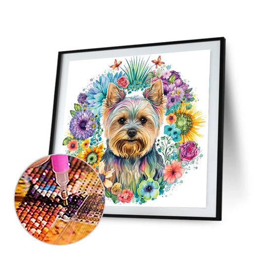 Puppy 30*30Ccm(canvas) full round drill diamond painting