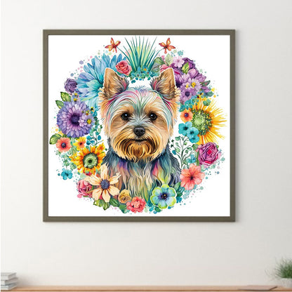 Puppy 30*30Ccm(canvas) full round drill diamond painting