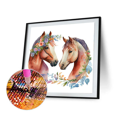 Horse 30*30Ccm(canvas) full round drill diamond painting