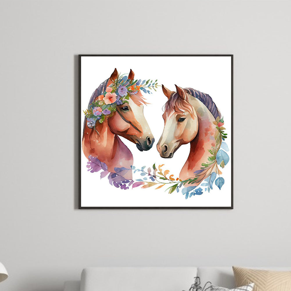 Horse 30*30Ccm(canvas) full round drill diamond painting