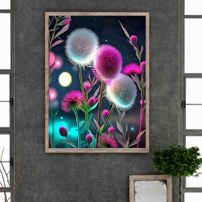 Dandelion - Full Round Drill Diamond Painting 30*40CM