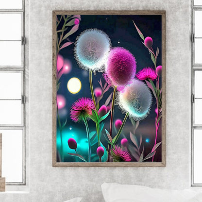 Dandelion - Full Round Drill Diamond Painting 30*40CM