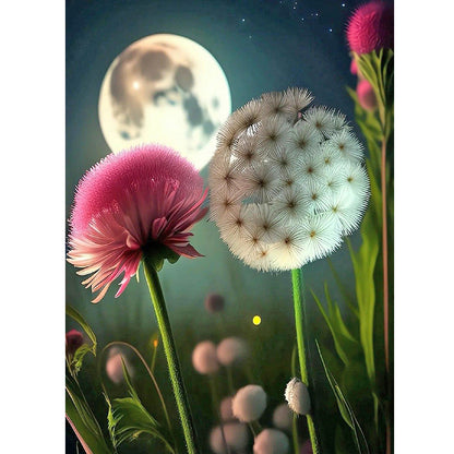 Dandelion - Full Round Drill Diamond Painting 30*40CM