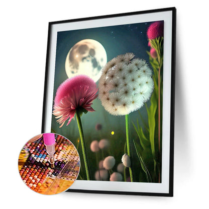 Dandelion - Full Round Drill Diamond Painting 30*40CM