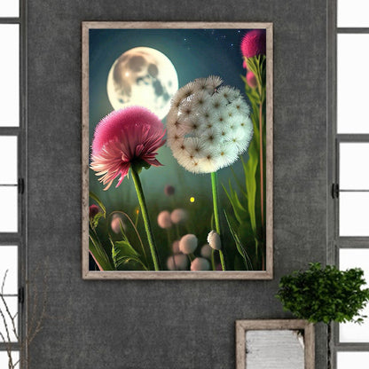 Dandelion - Full Round Drill Diamond Painting 30*40CM