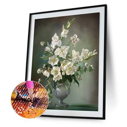 Oil Painting Bouquet - Full Round Drill Diamond Painting 30*40CM