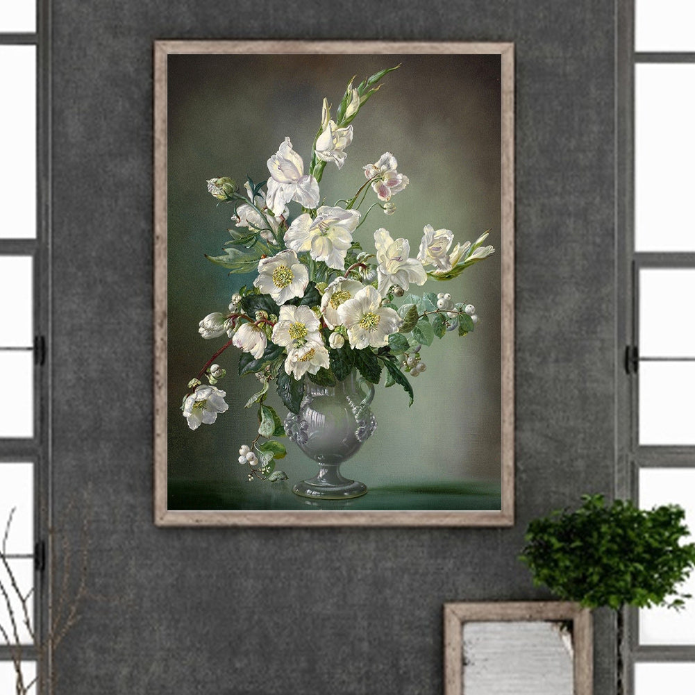 Oil Painting Bouquet - Full Round Drill Diamond Painting 30*40CM