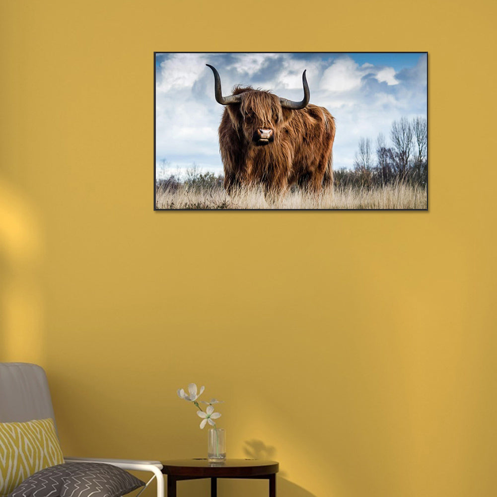 Highland Yak - Full Square Drill Diamond Painting 70*40CM