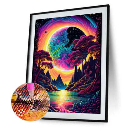 Color Fantasy Mountain Forest - Full Square Drill Diamond Painting 40*50CM