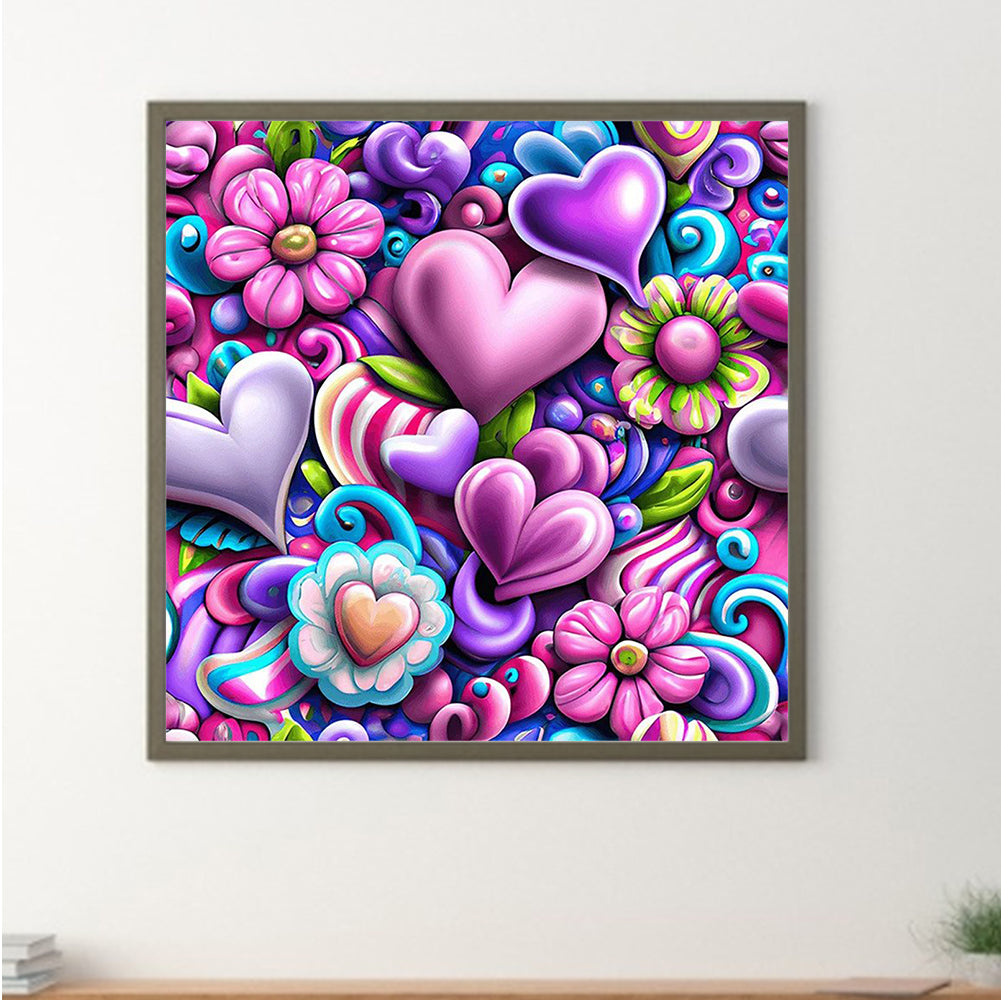 Full Of Love - Full Square Drill Diamond Painting 50*50CM